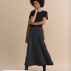 NWOT Jenni Kayne Pleated Skirt Slate Size Medium